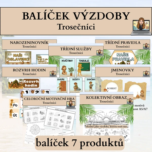 výzdoba + celoroční hra (téma: trosečníci) 