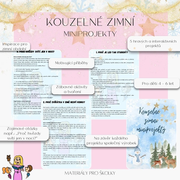 Kouzelné zimní miniprojekty