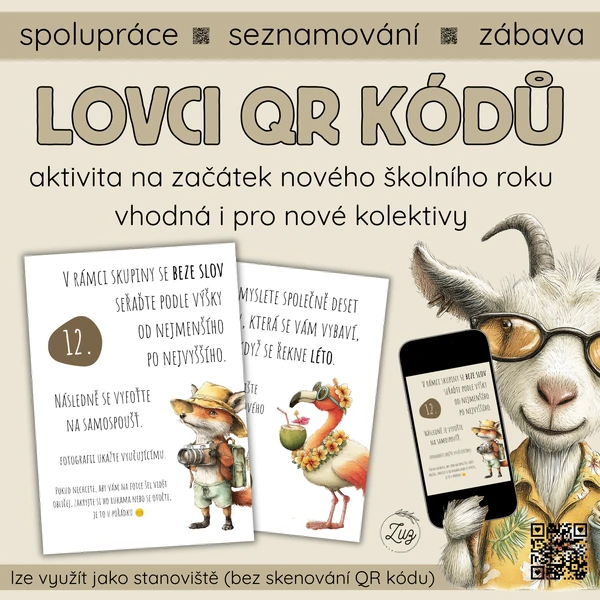Lovci QR kódů (zábavná aktivita na začátek školního roku)