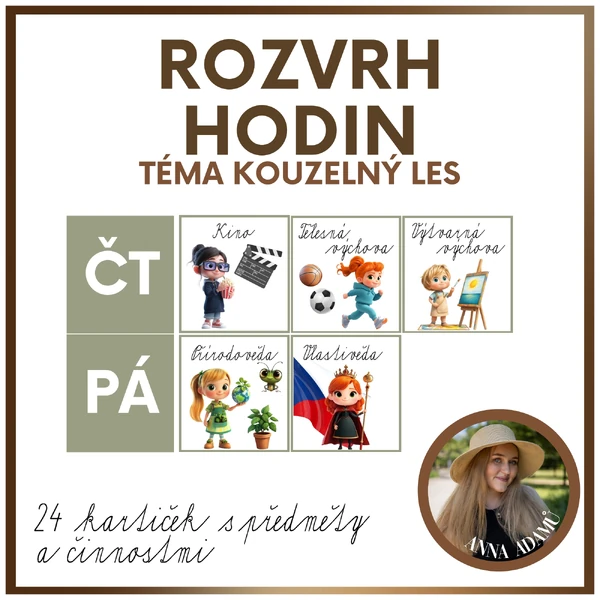 Rozvrh hodin - kouzelný les