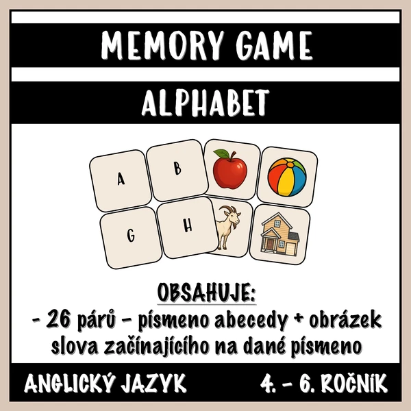 Memory Game - Alphabet