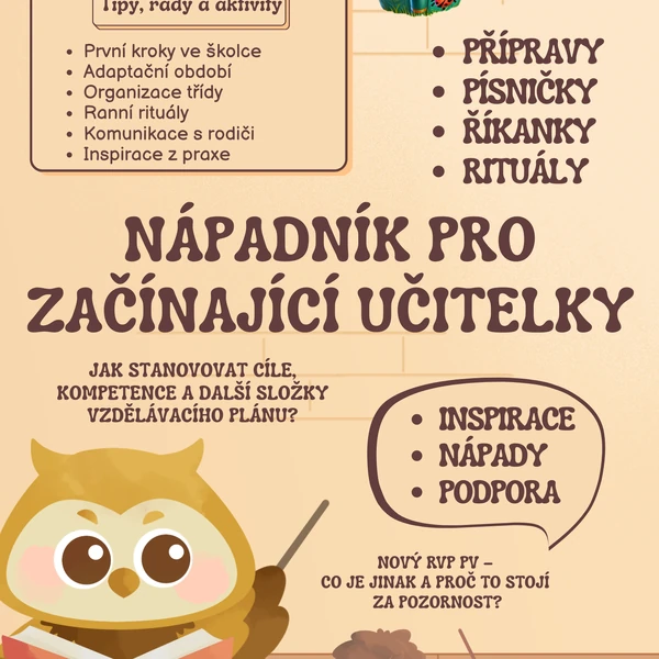 Nápadník začínající učitelky MŠ (přípravy, tipy)