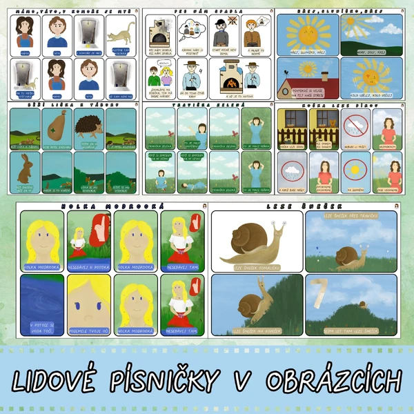 Lidové písně v obrázcích