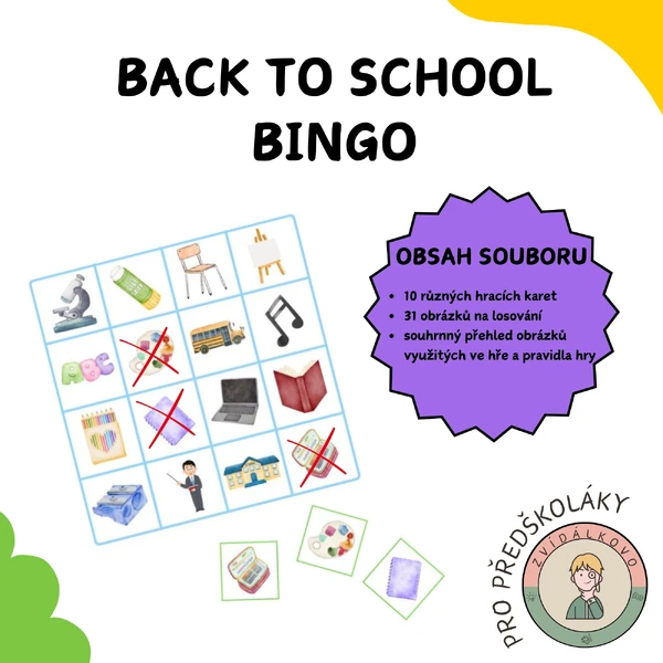BACK TO SCHOOL - BINGO