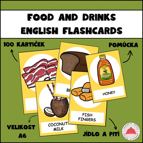 Food and drinks (jídlo a pití) - english flashcards