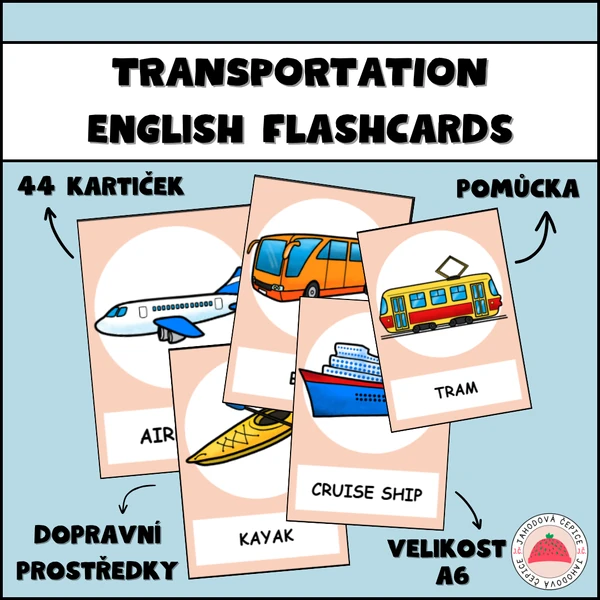 Transportation (dopravní prostředky) - english flashcards