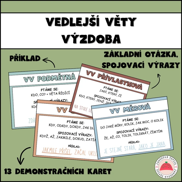 Vedlejší věty - výzdoba