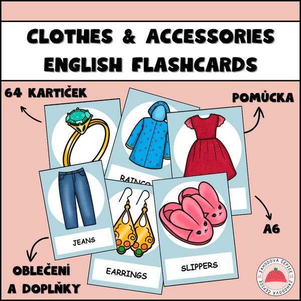 Clothes & Accessories (oblečení a doplňky) - english flashcards