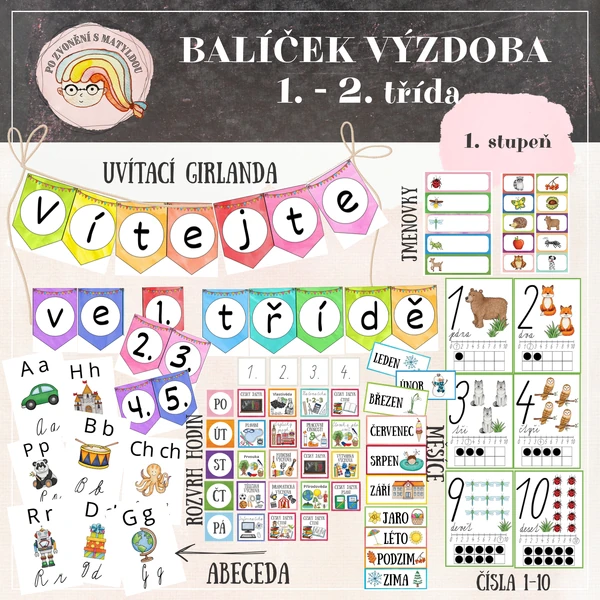 Balíček - Výzdoba třídy pro 1. a 2. ročník