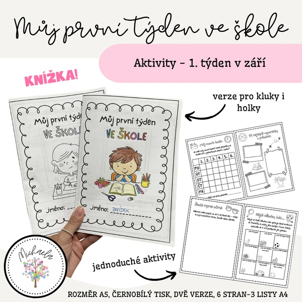 Můj první týden ve škole - knížka