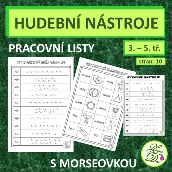Hudební nástroje - morseovka