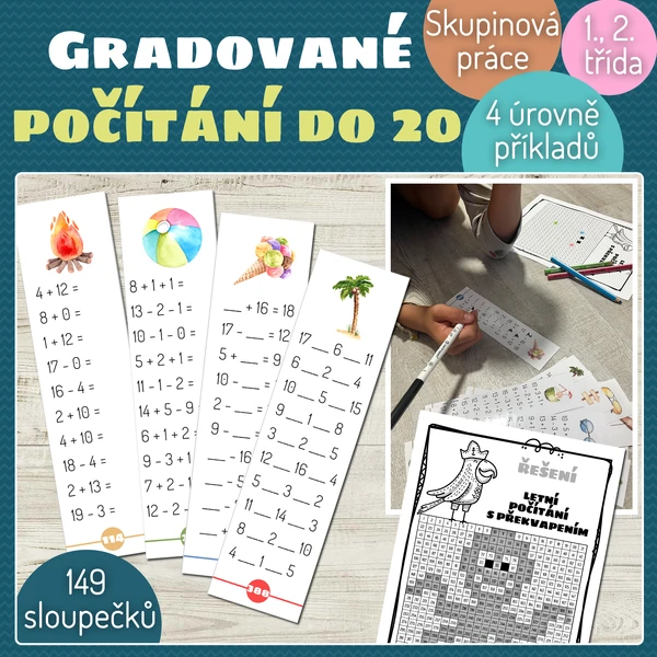 Gradované počítání do 20 bez přechodu