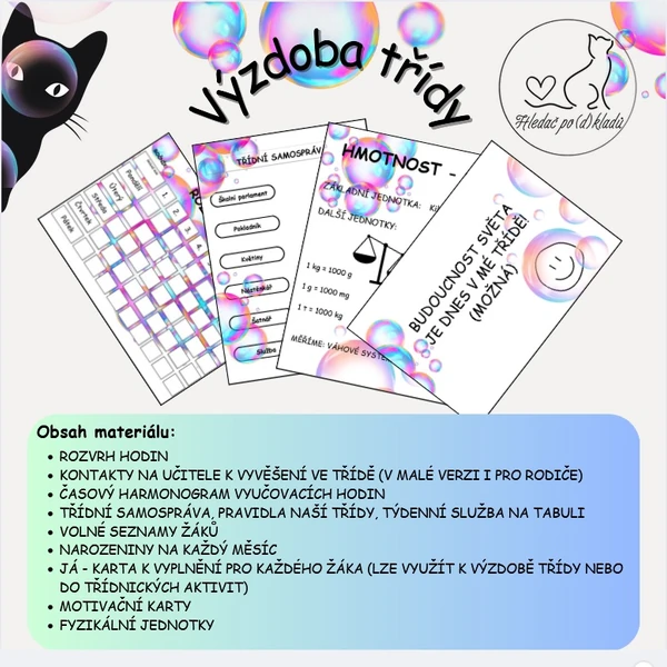 Výzdoba třídy a třídní samospráva - barevná verze II.