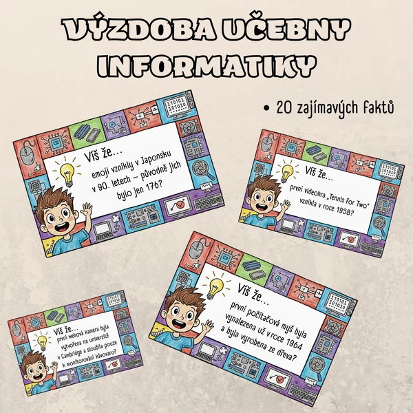 Výzdoba učebny informatiky