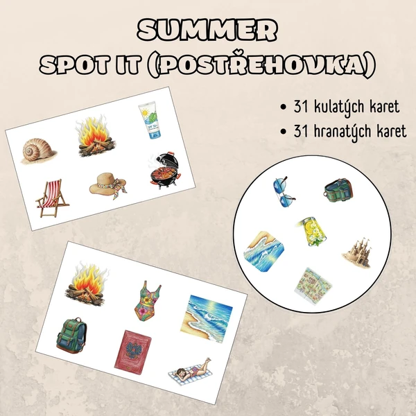 Summer - spot it (postřehovka)