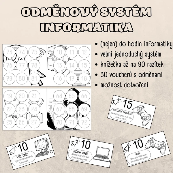 Odměnový systém (nejen) do hodin informatiky