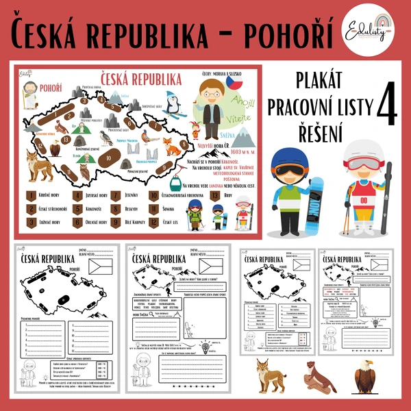 Česká republika – pohoří, hory a přírodní zajímavosti