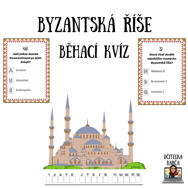 Běhací kvíz - Byzantská říše
