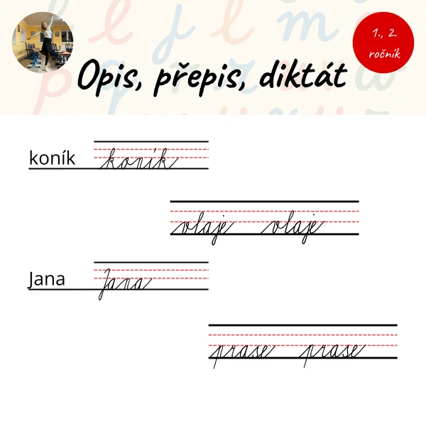 Opis, přepis, diktát