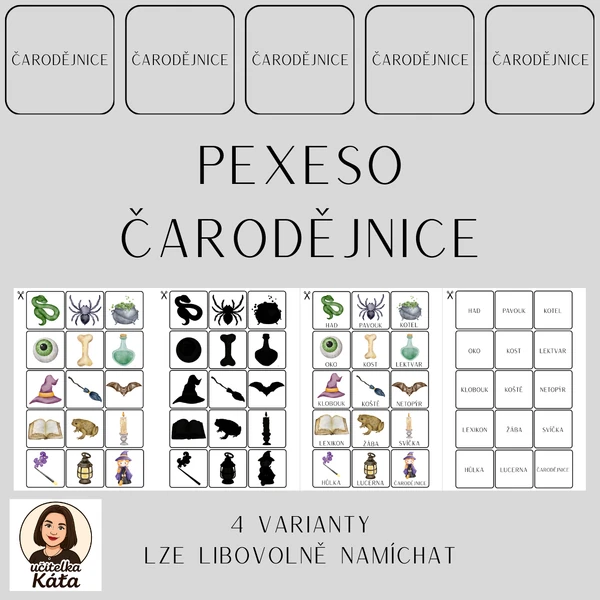 PEXESO - ČARODĚJNICE