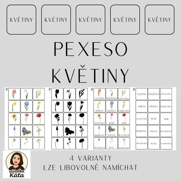 PEXESO - KVĚTINY