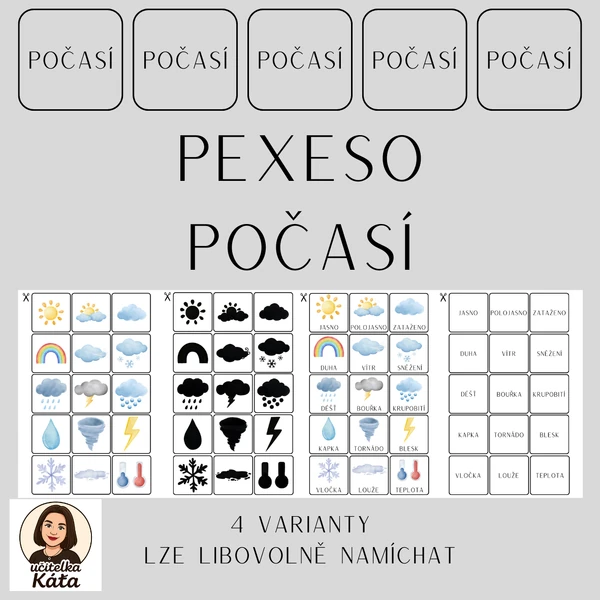 PEXESO - POČASÍ