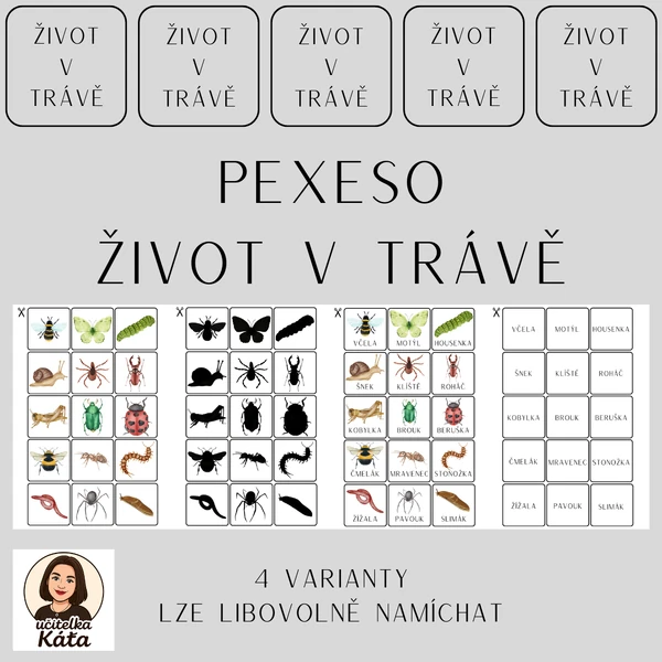 PEXESO - ŽIVOT V TRÁVĚ