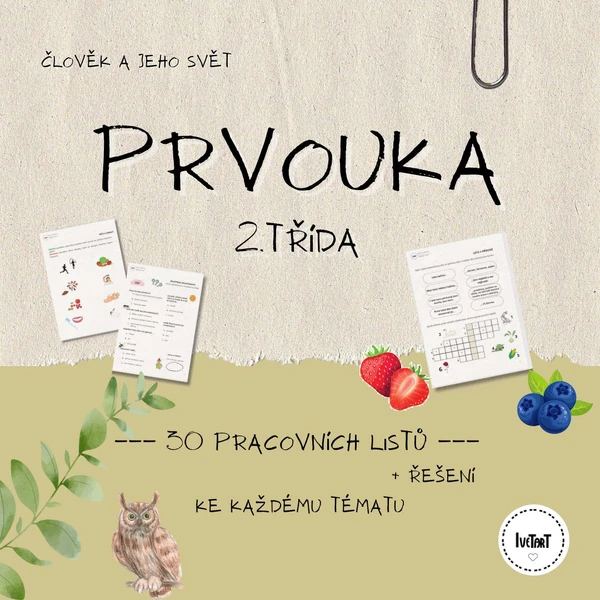 Sada pracovních listů / testů s řešením - PRVOUKA - 2.třída