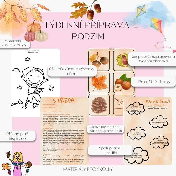 Týdenní příprava - Podzim pro nejmenší