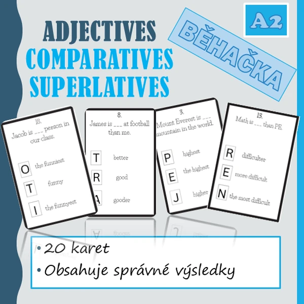 Comparative and superlative adjectives - běhačka