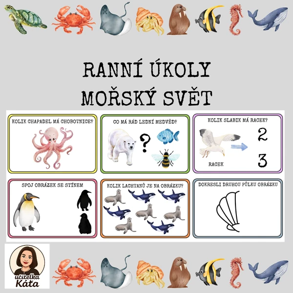 RANNÍ ÚKOLY - MOŘSKÝ SVĚT