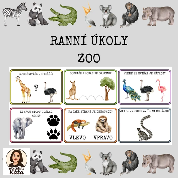 RANNÍ ÚKOLY - ZOO