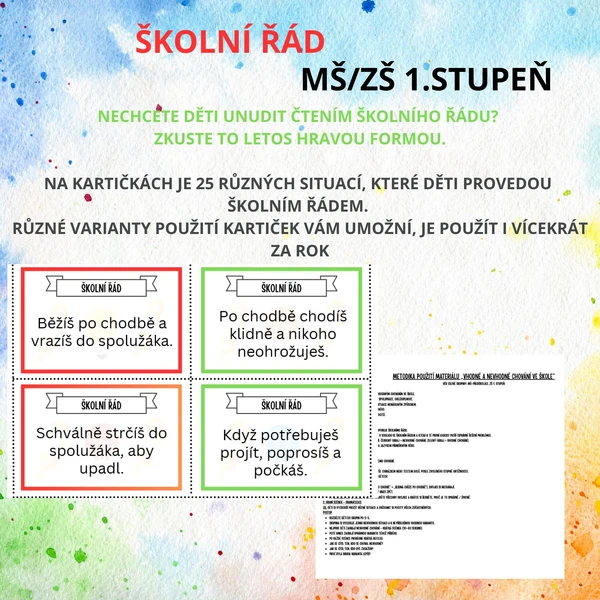 ŠKOLNÍ ŘÁD