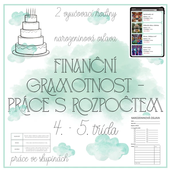 Finanční gramotnost - práce s rozpočtem