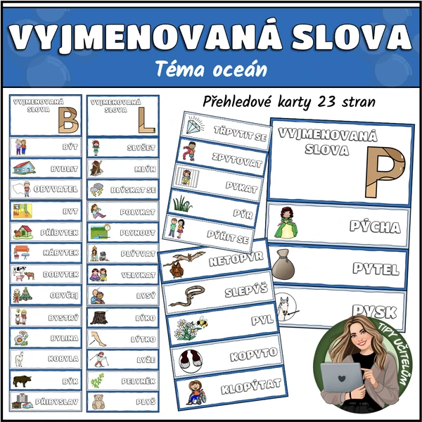 Vyjmenovaná slova - téma oceán