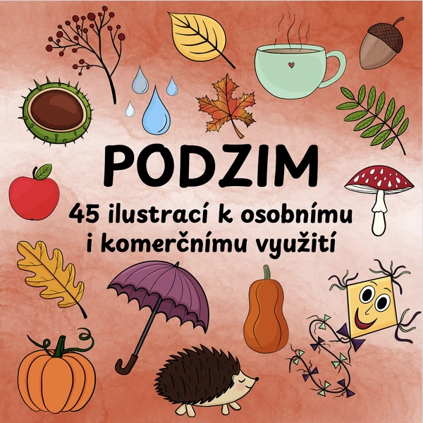Podzim - autorské ilustrace/cliparts