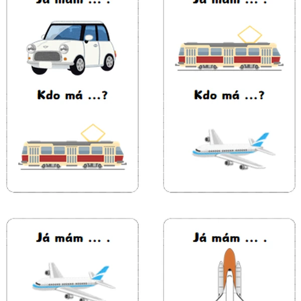 "Já mám, kdo má...? - Dopravní prostředky