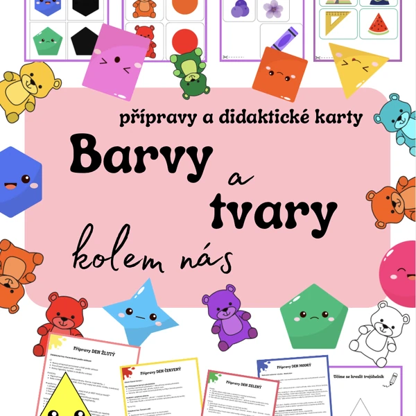 Barvy a tvary kolem nás - přípravy, didaktické karty