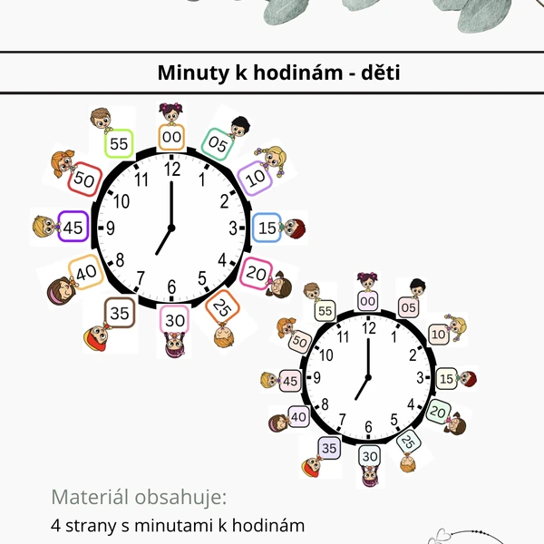 Minuty na hodiny - děti
