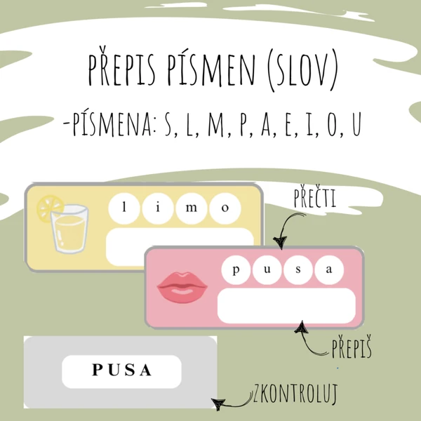 PŘEPIS SLOV/ PÍSMEN z malého tiskacího písma na velké