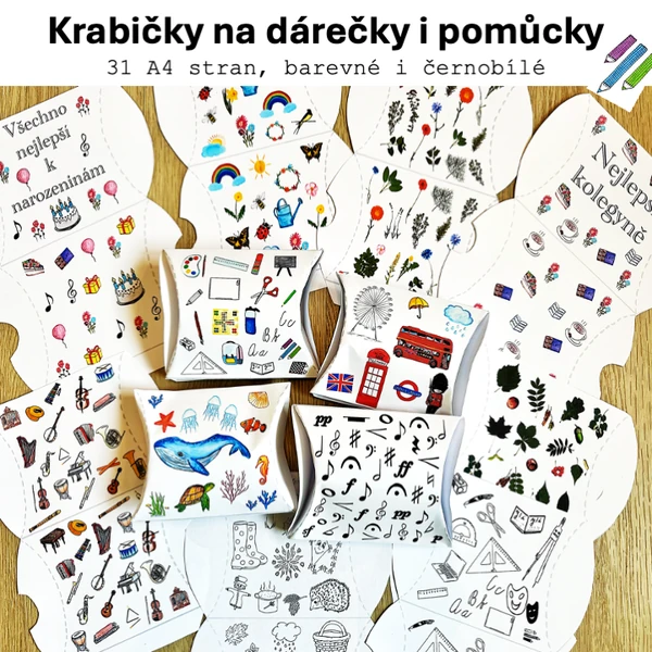 Krabičky na dárečky i na pomůcky