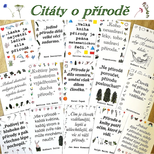Plakáty - Citáty o přírodě