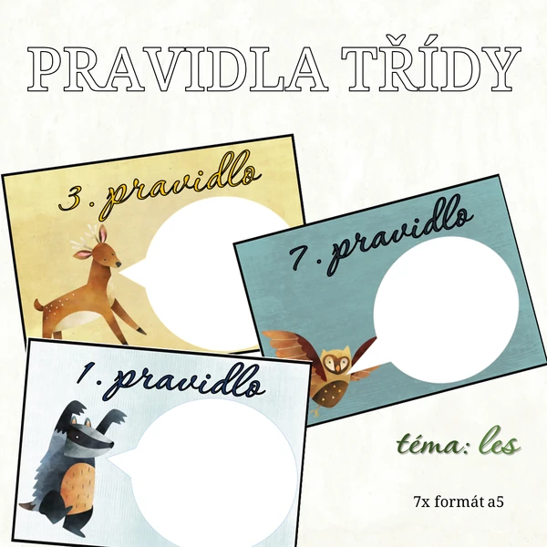 Pravidla třídy: les