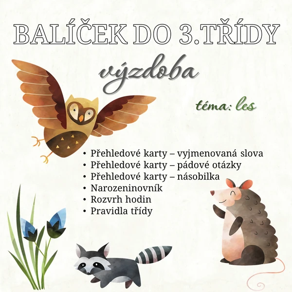 Balíček do 3. třídy: les