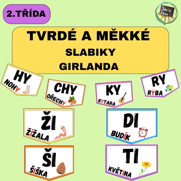 TVRDÉ A MĚKKÉ SLABIKY - VÝZDOBA