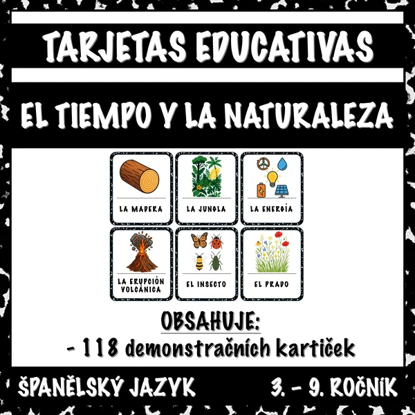 Tarjetas Educativas - El Tiempo y la Naturaleza