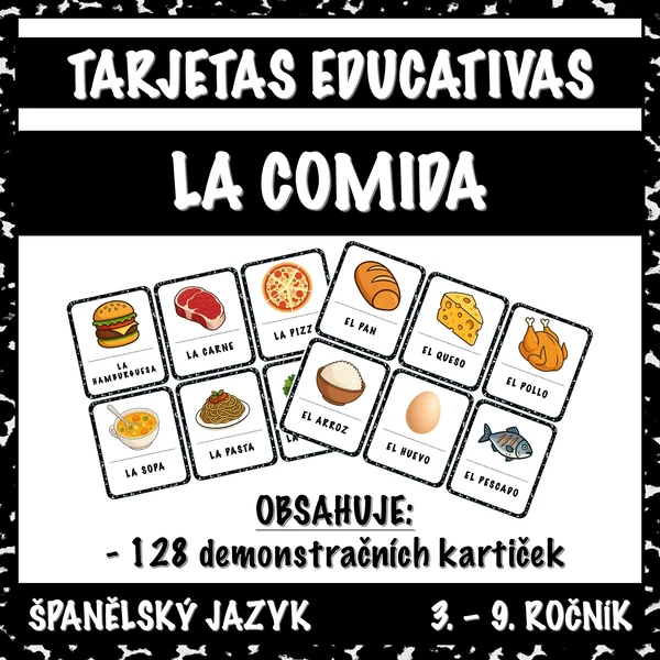 Tarjetas Educativas - La Comida