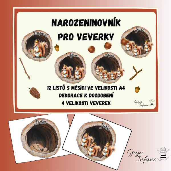Narozeninovník pro Veverky