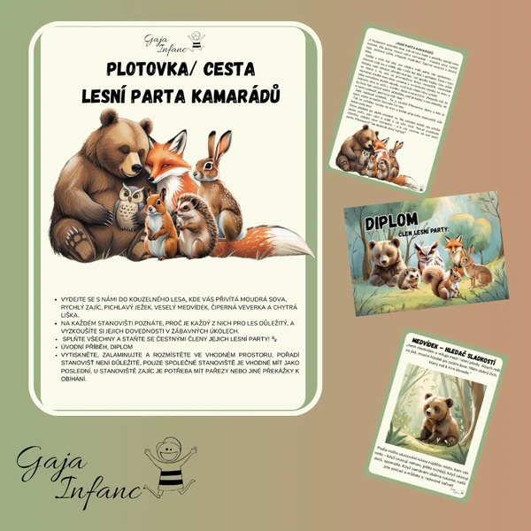 Plotovka/stezka- lesní parta kamarádů