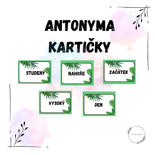Antonyma kartičky